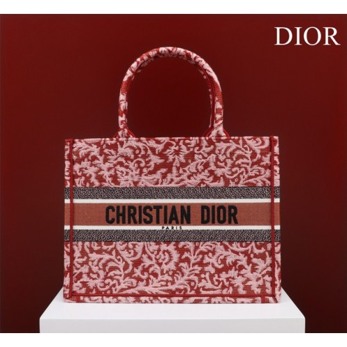 ŚREDNIA TORBA DIOR BOOK TOTE z haftem M1296ZRU-1