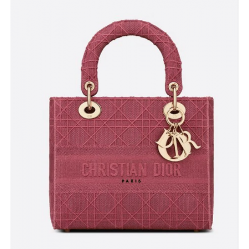 TORBA DAMSKA ŚREDNIA D-LITE Mallow Rose Cannage Haft M0565OREY