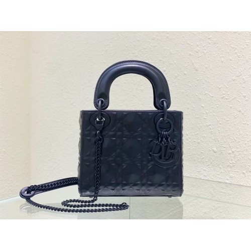 MINI TOREBKA LADY DIOR Cannage Calfskin C2815 czarna