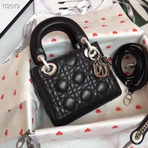 MINI LADY DIOR-TAS VAN LAMSLEER CAL44500 czarny