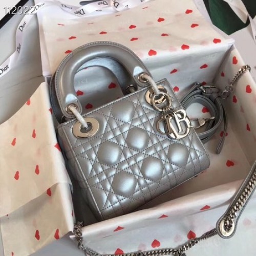 MINI LADY DIOR-TAS VAN LAMSLEER M15P szary