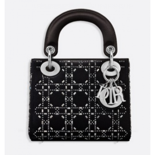 MINI LADY DIOR-VAN SATIJN M0500PRTC CZARNY