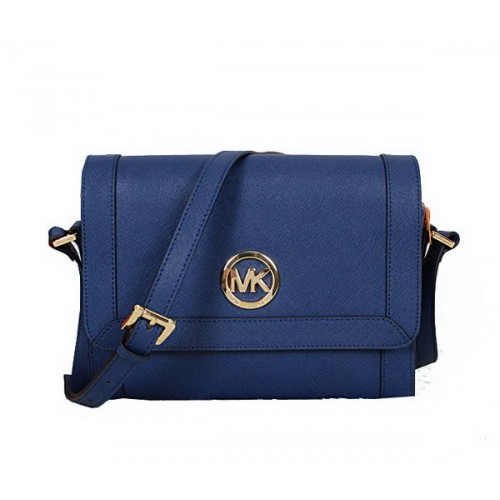 Torba listonoszka Michael Kors ze skóry saffiano MK8702 RoyalBlue