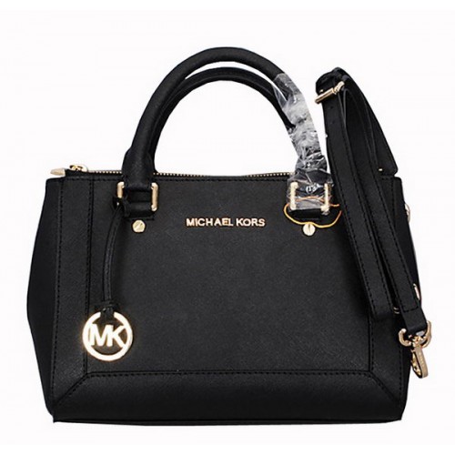 Michael Kors Selma Mała Torba Skórzana Saffiano MK8705 Czarna