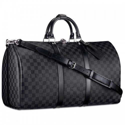 Louis Vuitton Damier Graphite Canvas Keepall 55 Pasek N41413