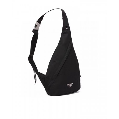 Torebka Prada ze skóry szczotkowanej 2VH092 czarna