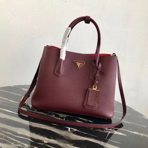Torebka Prada Deer skin 1BG008 Burgundy