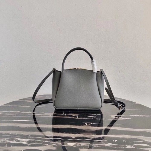 Torba Prada Deer Skin 1BC145 szara