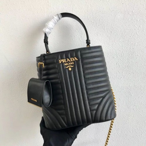 Torebka Prada Double Saffiano Original Calfskin Leather Bag 1BA212 Black