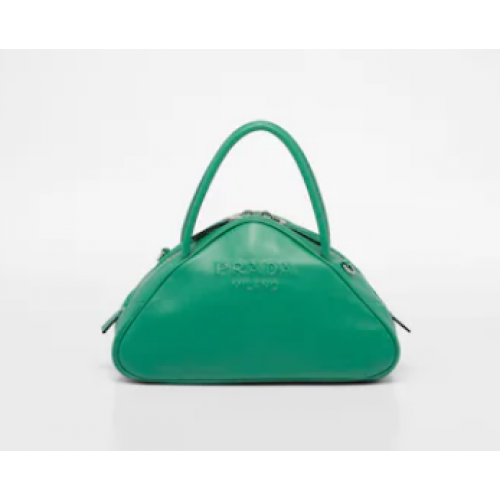 Torebka Prada Leather Triangle 1BB082 zielona