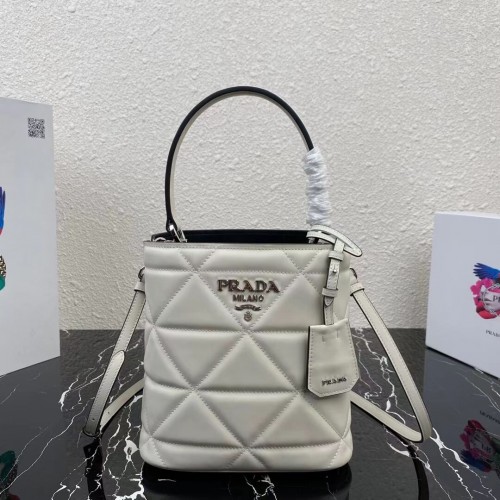 Torba Prada Nappa Leather Prada Spectrum Tote 1BG319 biała