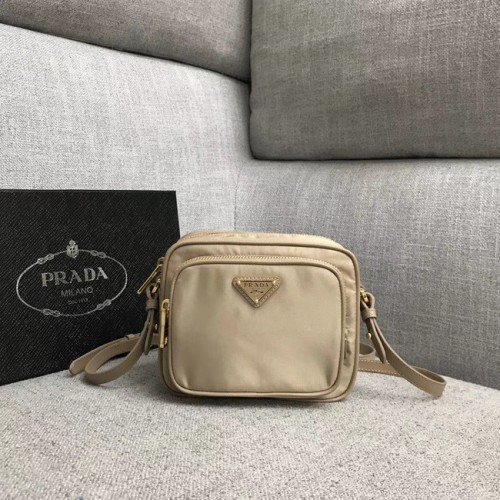 Torba na ramię Prada Nylon 82022 morelowa