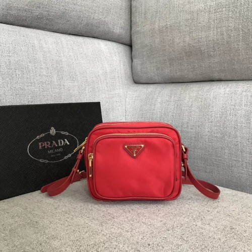 Torba na ramię Prada Nylon 82022 czerwona