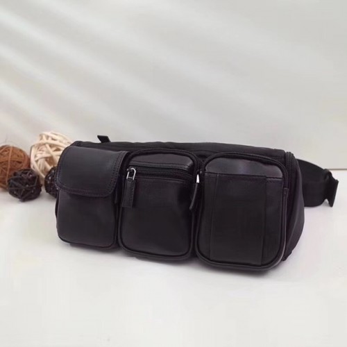 Torba na pasek Prada Nylon i skóra VA0258 czarna