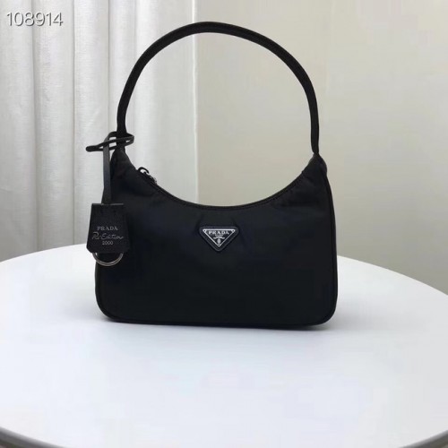 Prada Re-Edition 2000 nylonowa mini torebka 1NE515 czarna