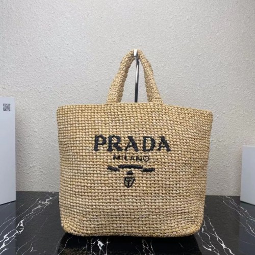 Torba Prada Raffia 1NE229 tan