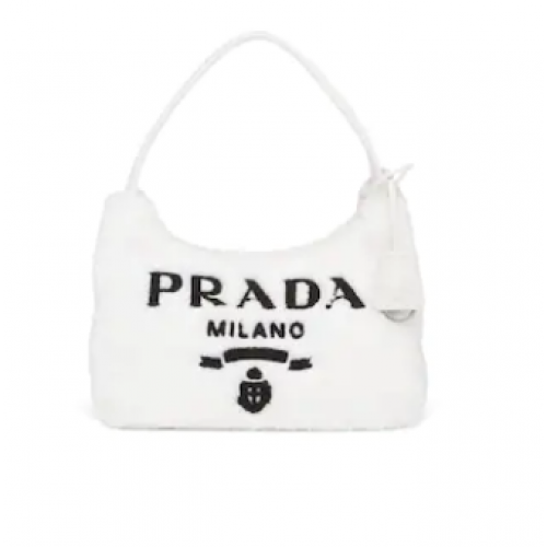 Prada Re-Edition 2000 terry mini-bag 1NE515 biały
