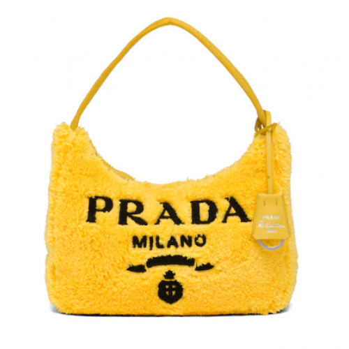 Prada Re-Edition 2000 terry mini-bag 1NE515 yellow