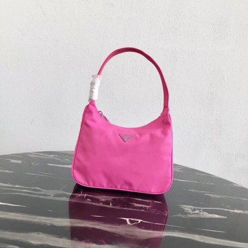 Torba typu tote Prada Re-Edition nylon MV519 różowa