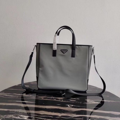 Torba Prada Re-Edition Nylon Tote 1BD071 2VG064 Szara