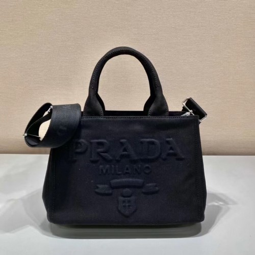 Torba materiałowa Prada 1BA499 czarna