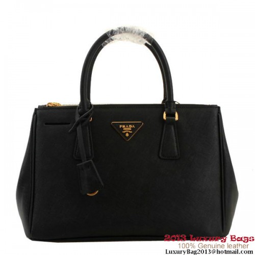 Torba Prada Saffiano 30 cm BN1801 - Czarna