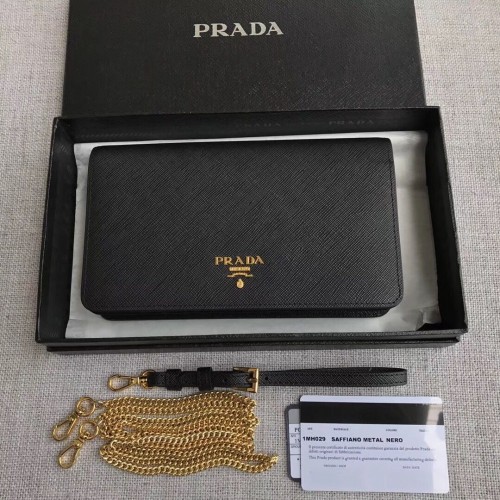 Mini torebka Prada Saffiano Leather 1HZ029 czarna
