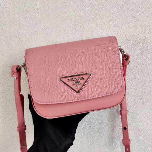 Mini torebka na ramię Prada Saffiano Leather 2BD249 Pink