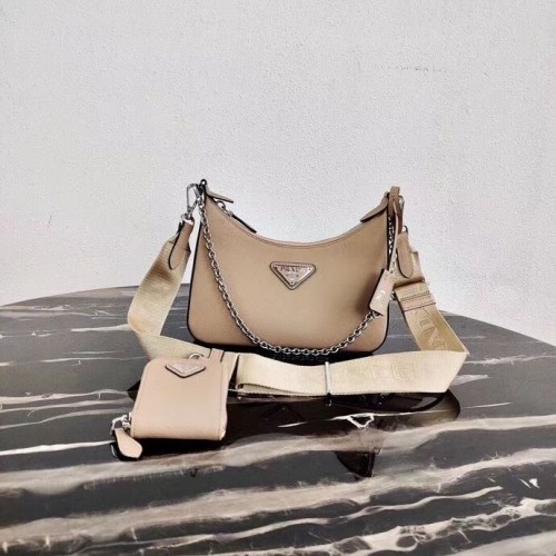 Mini torebka na ramię Prada Saffiano Leather 2BH204 Apricot