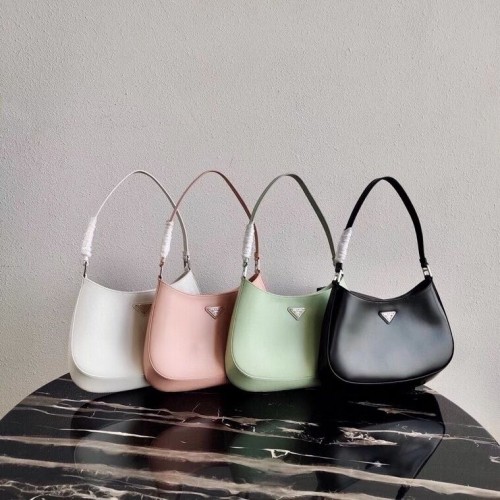 Torebka na ramię Prada Saffiano ze skóry 2BC499 różowa