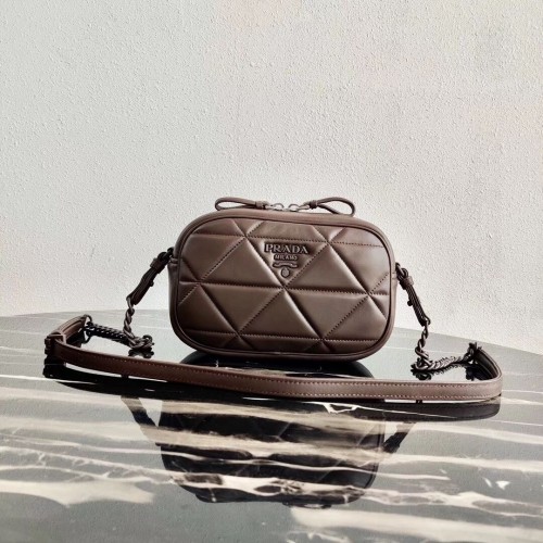 Torebka na ramię Prada Spectrum 1BH141 brązowa