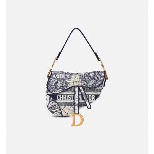 TORBA SIODŁOWA Dior Haft D2456E