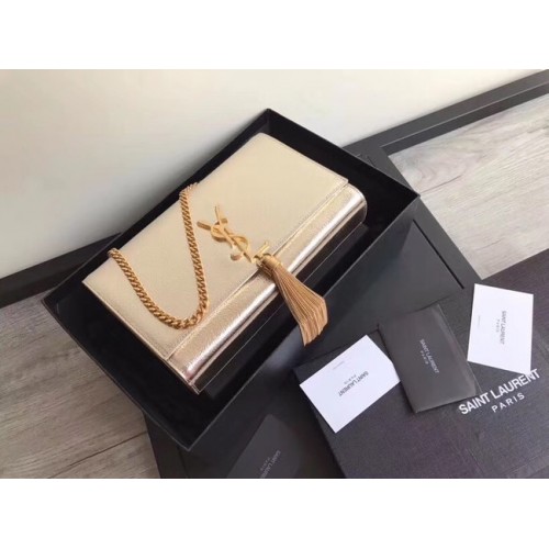 SAINT LAURENT Średnia torebka typu cross-body Kate 18831 złota