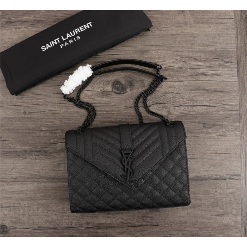 SAINT LAURENT Średnia torba 487206 czarna