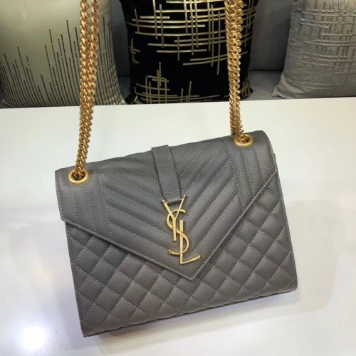 SAINT LAURENT Średnia torba 487206 szara
