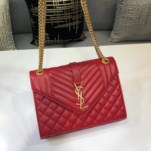 SAINT LAURENT Średnia torba 487206 czerwona