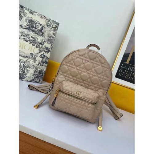 MAŁY PLECAK DIOR Cannage Lambskin M9222U jasnoróżowy