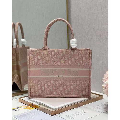 MAŁA TORBA DIOR BOOK TOTE Haft C1287-3 różowa