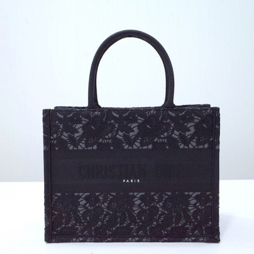 MAŁA TORBA DIOR BOOK TOTE Haft C1287-35 czarny