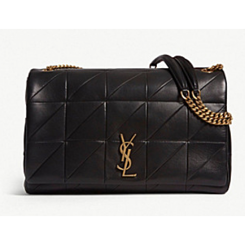 Torba na ramię Saint Laurent Jamie Monogram Giant Full-Flap Chain NMS18 czarna
