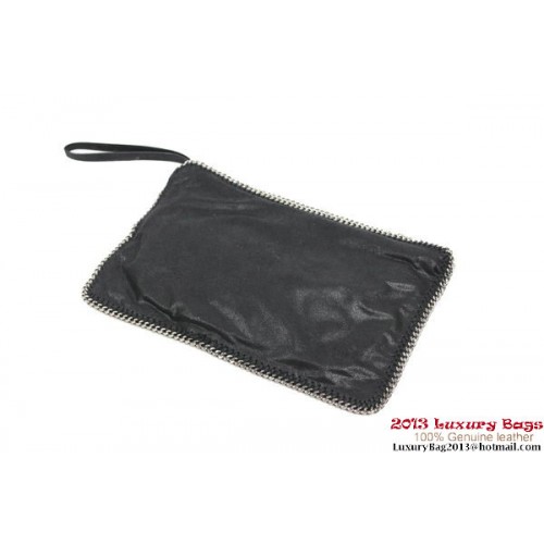 Stella McCartney Falabella Fold Over Clutch 832 Black
