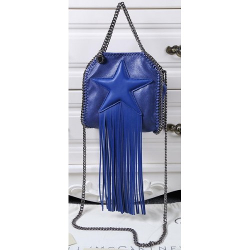 Stella McCartney Falabella Fringed Star Mini Tote Bag SM8855 Royal