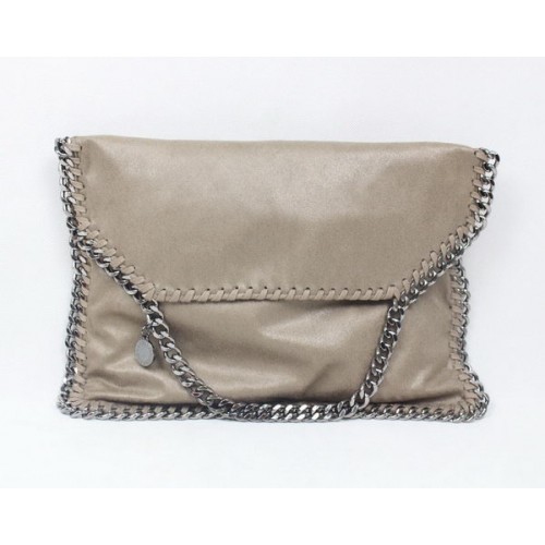 Stella McCartney Falabella Khaki PVC Cross Body Bag 876 Silver
