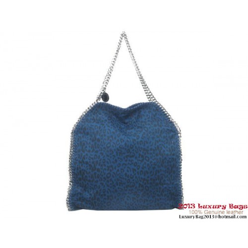 Stella McCartney Falabella Leopard PVC Fold Over Bag 811 Blue