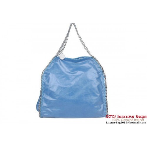 Stella McCartney Falabella średnia kopertówka 812L niebieska