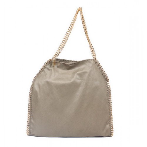Stella McCartney Falabella PVC Fold Over Tote Bag 811 Khaki