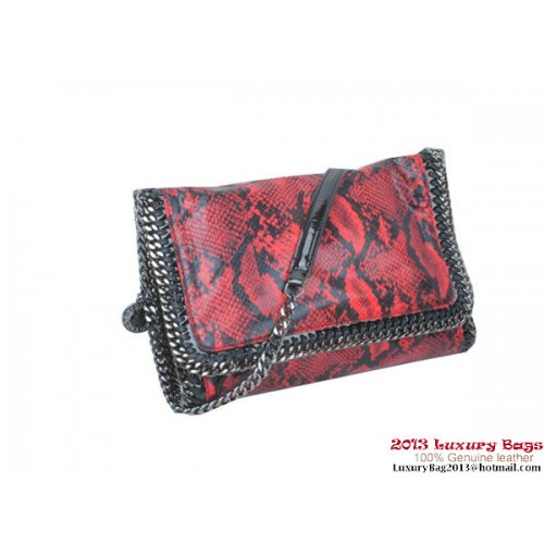 Stella McCartney Falabella Snake PVC Cross Body Bag 822 Red