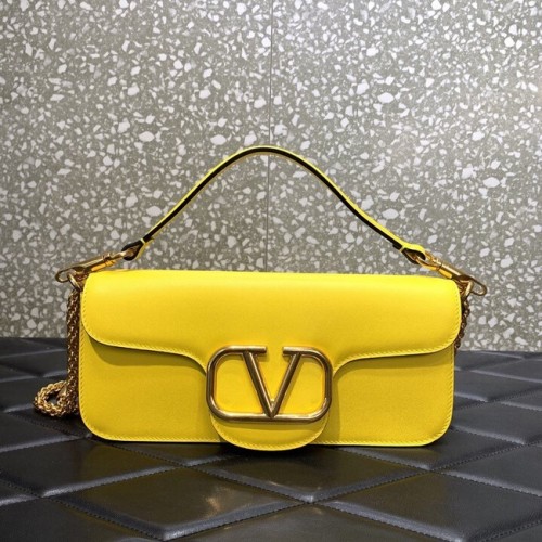 VALENTINO GARAVANI Torebka ze skóry cielęcej Crazy Calf Leather Bag 2B0K30 Yellow
