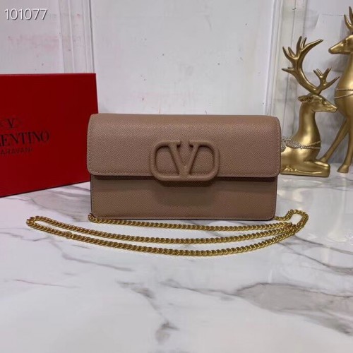 VALENTINO Oryginalna skórzana torba V0018 Nude