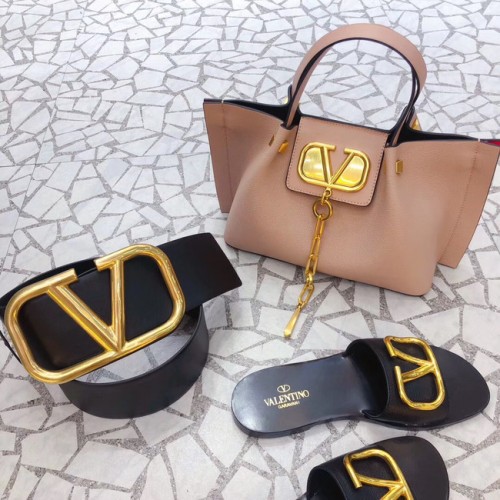 VALENTINO Oryginalna skórzana torba 2070 jasnoróżowa